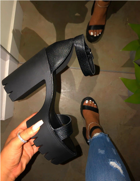 Women's Shoes Summer  High Heels Fashion Large Size Sandals