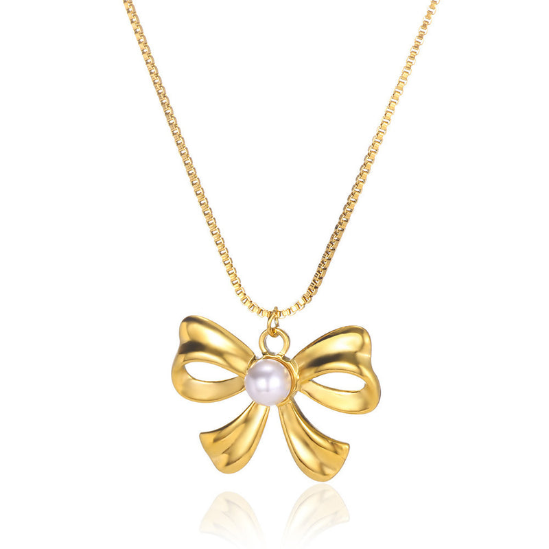 Women's Bow Necklace Light Luxury Minority