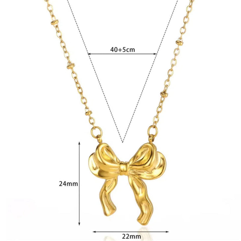 Women's Bow Necklace Light Luxury Minority
