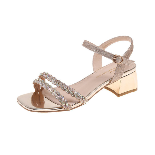 High-heeled Sandals New Thick Heels
